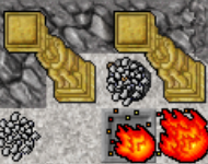 Switch (pressionado) com Fire Field em cima.