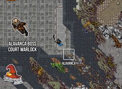 Alavanca boss Court Warlock