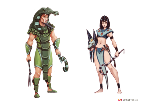 Concept Art do Pharaoh Outfits