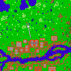 Partindo do depot de Port Hope, vá para o norte e desça na caverna indicada.