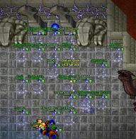 Usando invisibilidade antes de entrar no seal de Ushuriel.