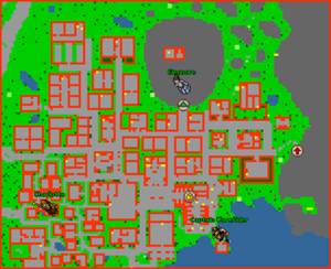 Localização dos NPCs.