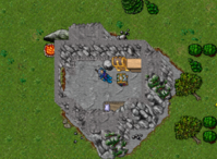 Na caverna da Valkyrie, próximo a Greenshore, (32287,32120,7:5aqui).