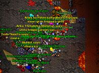 O boss quase trapado no canto.