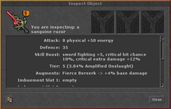 Efeito nos outros equipamentos