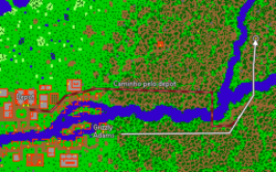 Partindo do depot de Port Hope, ou do Grizzly Adams, vá para oeste, até chegar na segunda ponte improvisada. Dela, vá para o norte e desça na caverna indicada.