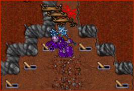 Escada aparece para os jogadores.