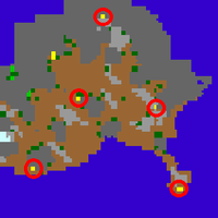 Localização das cavernas.