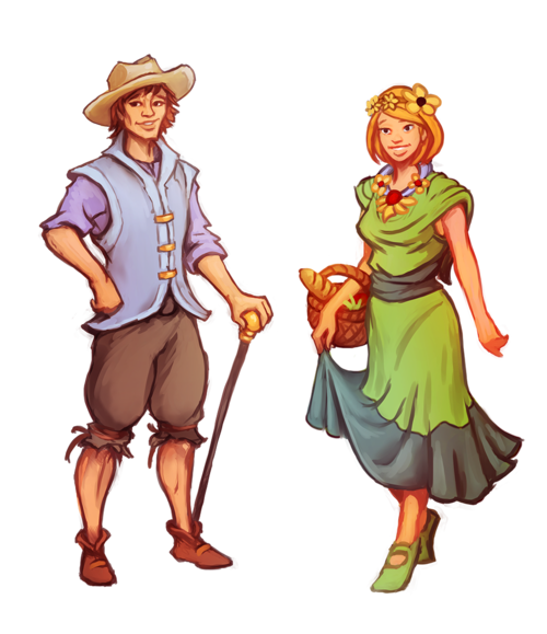 Concept Art do Breezy Garb Outfits