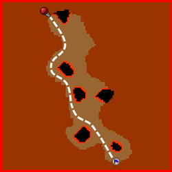 The Well of Souls - Caminho único indo em direção ao sul.