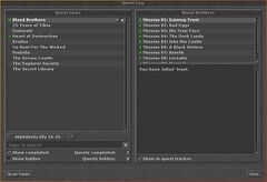 Quest log