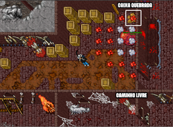 Após quebrar caixa, caminho aberto