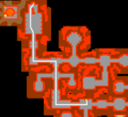 Siga esse mapa para chegar até o teleporte.